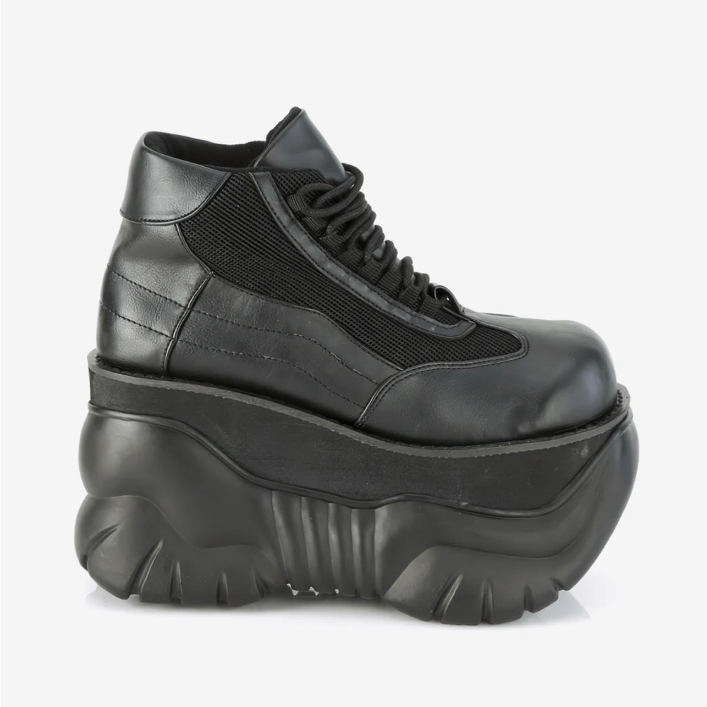 Demonia Black Platform Ankle Boots